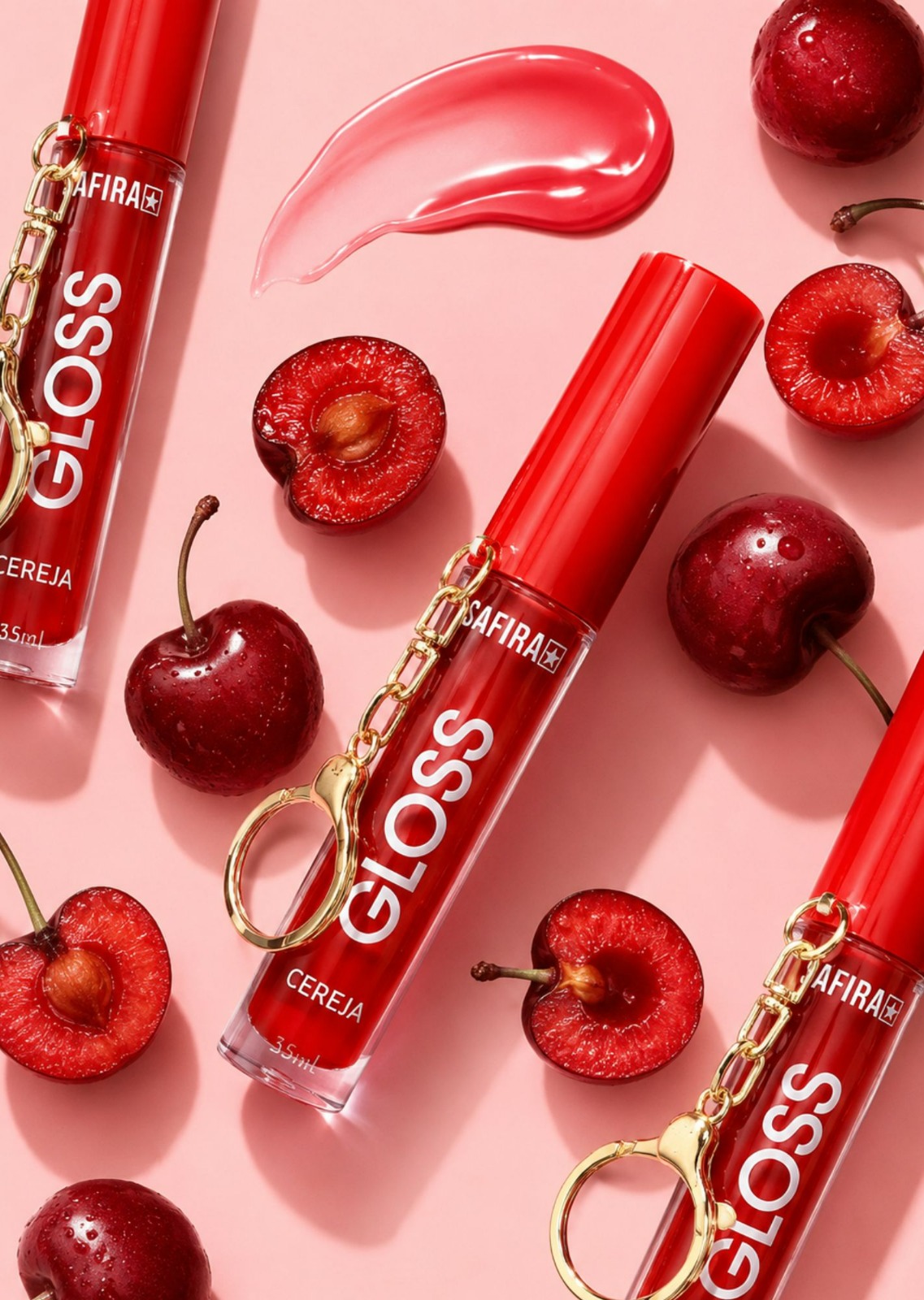 Gloss Chaveiro Cereja